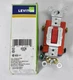 Leviton Toggle Switch NSB 1222-2R Grounding Interruptor Red 120V 20A 277V AC/CA