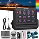 MICTUNING Wireless RGB 12 Gang Switch Panel Circuit Control Relay System Box Kit
