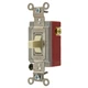 HUBBELL HBL1385I SPDT Extra Heavy Duty Toggle Switch 3pos 2Cir Cen Off 20A 277AC