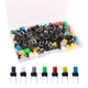 Gebildet 84Pcs 6&times;6&times;8mm Momentary Tactile Tact Push Button Switch with Button ...