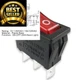 Miayaya Zing Ear ZE-235L Rocker Switch Red Illuminated 16A 125VAC 250VAC 