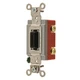 BRYANT 4901L Wall Switch,Black,20A,1-Pole Switch 49YZ61