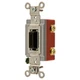 HUBBELL HBL1221L Wall Switch,Blk,20A;Back;Side,SnglPole 5Z728
