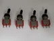 C & K 7101 MINIATURE TOGGLE SWITCH ON-ON SPDT 2A 250VAC 5A 120VAC (LOT OF 4)