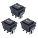 mxuteuk 3pcs DC12V Momentary Rocker Switch 6 Pin 3 Position DPDT Reverse... 