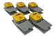 5 pcs TEMCo HD Cast Aluminum Foot Switch 15A SPDT Electric Pedal Momentary LOT