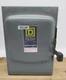 Square D # DU-322 Disconnect Safety Switch 60A 240V 15Hp 3Ph Series A3 (100737)