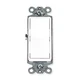 HUBBELL DS120W Wall Switch,Wht,20A;Back;Side,SnglPole 5Z788