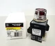 New GE CR104PBL11R3L2 Illuminated LED Pushbutton Red Lens w/ Guard 1NO/NC, 120V