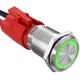 APIELE 10 Amp 16mm Latching Push Button Switch 12V Angel Eye LED Waterproof R...