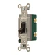 HUBBELL HBL3032 Wall Switch,Brwn,30A;Back;Side,DblPole 5Z807