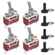 RVBOATPAT Waterproof Toggle Switch 12V Marine Boat Automotive Car SPST 2 Pin ON