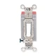 HUBBELL HBL1224W Wall Switch,White,20 A;Back; Side,4-Way 4D286