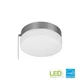 NEW!!! HAMPTON BAY 9 " 100-W  LED Flush Mount W/ Glass Shade & Pull Chain