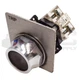 WESTINGHOUSE PB2 BLACK FLUSH PUSH BUTTON W/PB1A CONTACT BLOCK & TRIP NAMEPLATE