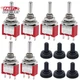 Twidec/6Pcs Mini Momentary Toggle Switch SPDT 3 Position 3 Pins (0N)-Off-(On) Mi