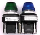 ALLEN BRADLEY 800T-Q24W, BLUE/GREEN ILLUMINATED PILOT LIGHT, 30.5MM LAMP 757