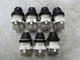💥7) WESTINGHOUSE 5V/1MA BLACK PUSH BUTTON 28 VAC/DC MAX W/ CONTACT BLOCK PB1E