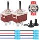 Nilight Toggle Switch 4Pin Reverse Polarity 2PCS 12V Momentary Rocker Switches
