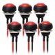 STARELO 6PCS 12mm Momentary Push Button Switch Mini Round Waterproof SPST Red 