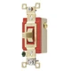 BRYANT 4921I Wall Switch,20A,Ivory,1-Pole Type,Toggle 52HE81