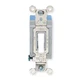 Hubbell Wiring Device-Kellems Hbl1201w Wall Swtch, 1-Pole, 120/277V, 15A, Wht,