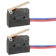 HUAREW 2 Pack Micro Limit Switch with Hinge Lever 6A 12V DC 5A,
