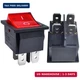 OURUI 2 Pcs Rocker Switch AC 20A 125V, 16A 250V DPST 4 Pins 2 Position On Off Re