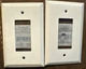 TayMac Single Decorator Metal Wall Plate  WMTW-R White LOT OF 2