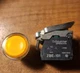 Schneider XB4 BW33G5 Lighted Push Button Amber (New in Box)