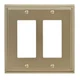 Amerock Gold 2-Gang Decorator/Rocker Wall Plate (1-Pack)