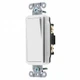 HUBBELL DS115W Wall Switch,Wht,15A;Back;Side,SnglPole 5Z780