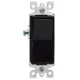 2PC Leviton 5601-2E Single-Pole Decora Switch, 15A, 120/277V, Black, Reside