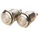 Gebildet 2pcs 16mm 16mm-Stainless Steel, Silver-16mm Latching Push Button 