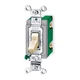 HUBBELL HBL3031I Wall Switch,Ivory,30A;Back;Side,SnglPole 5Z809