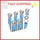 DaierTek 12mm Latching Push Button Switch 12V LED Blue Waterproof ON Off Maintai