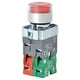 DAYTON 30G206 IllumPushButton,FullVolt,Red,1NO/1NC 30G206