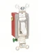 HUBBELL HBL1223W Wall Switch: Toggle Switch, 3-Way, White, 20 A, Screw Terminals