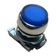 Allen-Bradley 800FM-LE6 Blue Illuminated 22mm Momentary Push Button w/Base