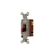 Hubbell HBL1223R, 120 to 277 VAC, 20 A, Red, Locking, Toggle Switch, 1 pc