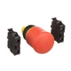 1PC EATON CUTLER HAMMER M22-PV-K02 E-Stop Switch, 22mm, Red, Push-Pull, 2NC