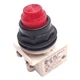Square D 9001KM38LR Red Illuminated Push Button Switch, &oslash;30mm, 120V, *No Bulb