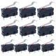 Twidec/10Pcs Mini Micro Limit Switch Handle length:20mm, length:20mm 