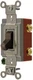 Hubbell Kellems HBL1222, 120 to 277 VAC, 20 A, 2-Pole, Brown, Toggle Switch, 1pc