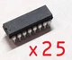 Lot of 25pcs 4116R-1-103LF Bourns Resistor Array 10K Ohm 8 Element 2.25W 16-DIP