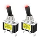 DaierTek 30 Amp Heavy Duty DC Toggle Switch 12V 30A Lighted Toggle Switch wit...