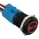 APIELE 19mm 12V Momentary Speaker Horn Push Button Toggle Switch 3/4" Mountin...