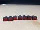 Lot of 7 Fuji AH165-ZT Miscellaneous Red Illuminated light (24V) #144L61