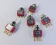 Lot of 6 each 1A NO NC Minature Switches 4 ea Salecom T80-P & 2 ea C&K 8121