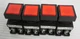 Fuji Electric AR22F0M Illuminated Pushbutton Red 30V 1W (Lot of 4)